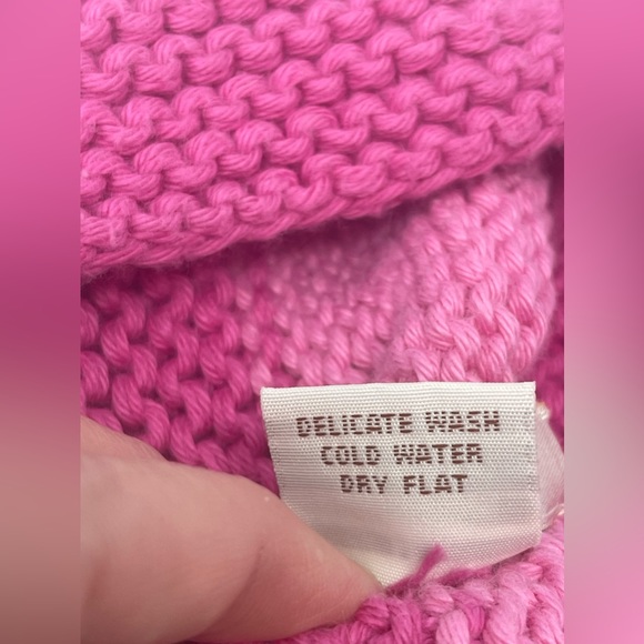 2H KNITS: Pink Knit Hat with Flower 🌸 Size: Kids Medium - Picture 4 of 5